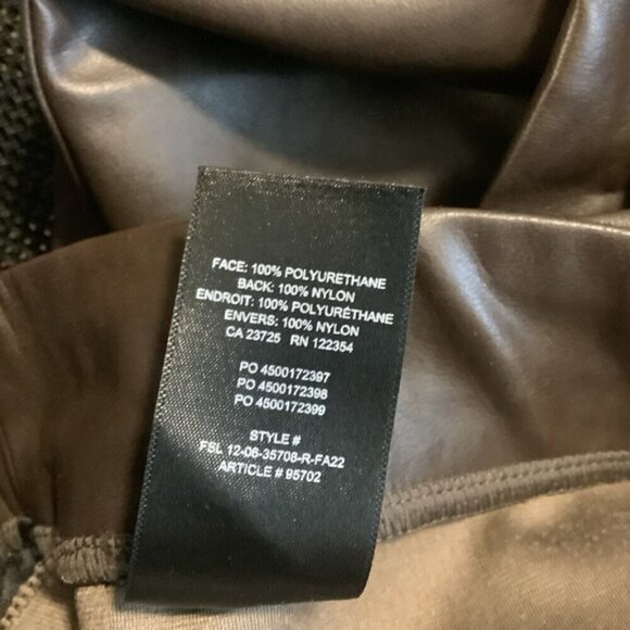 TEN by BABATON ARITZIA UPSTAGE VEGAN BROWN PANTS L - Picture 13 of 13